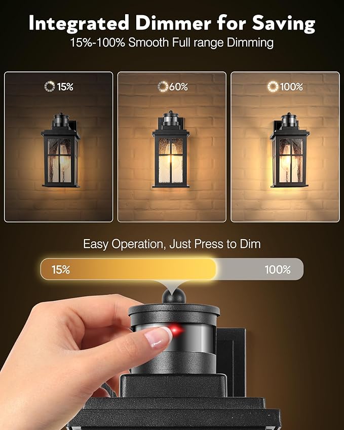 VIANIS Motion Sensor Outdoor Light Fixtures Wall Mount, Anti-Rust Waterproof