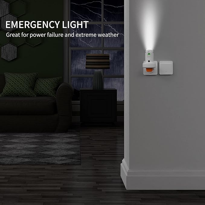 Power Failure Flashlight, 2 Pack Multi-Function Emergency Light