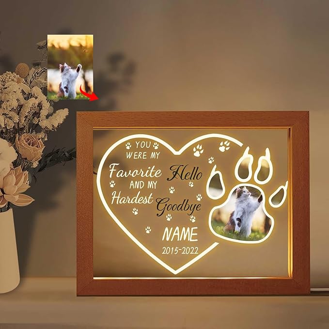 Custom Pet Memorial Night Light