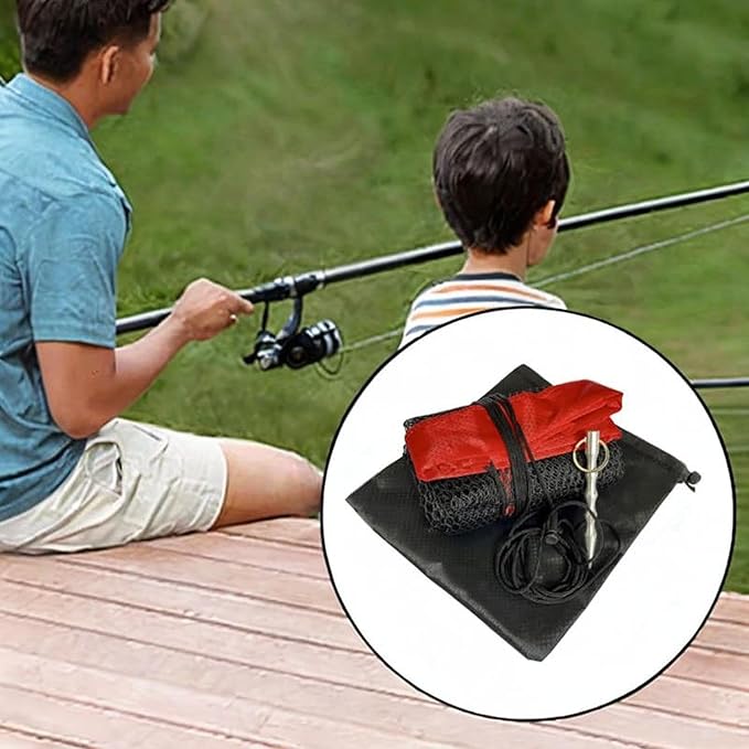 ing Net with Drawstring Mesh Net Sturdy Lightweight for Outdoor Practical Catching Basket ing Netting for, Net Ground Nail Bag