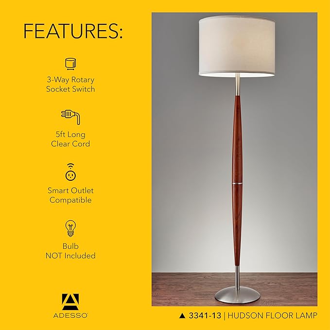 Adesso Hudson Floor Lamp