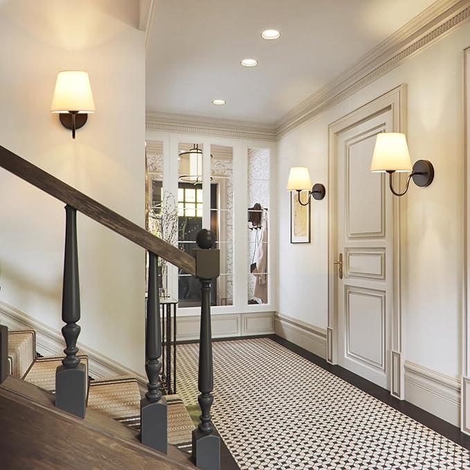 Wall Sconces Sets of 2, Bathroom Vanity Sconces Wall Lighting, Indoor Wall