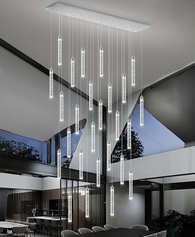 Rectangular Chandeliers 26-Lights Long Light
