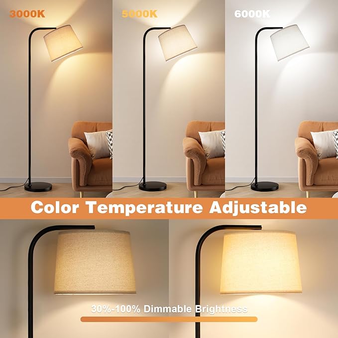 Ambimall Remote-Controlled Floor Lamp