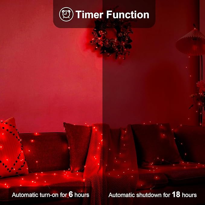 4 Pack 16.4ft Battery Operated String Lights