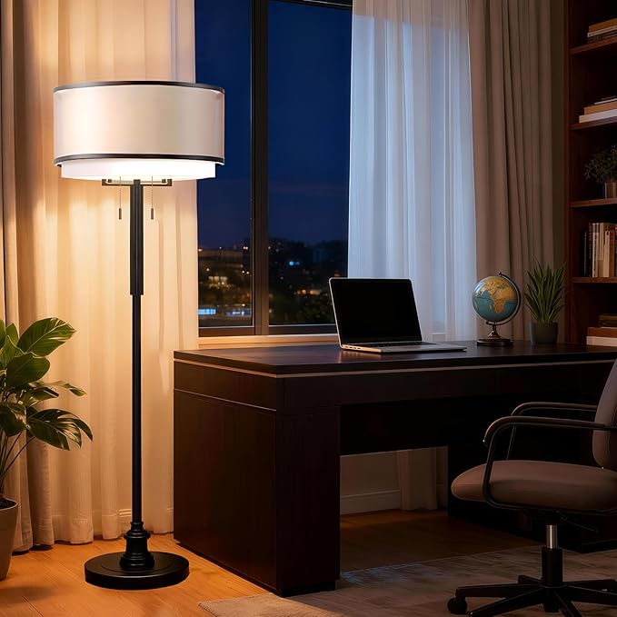 High-end Floor Lamps, Dimmable Standing Light, 3 Color Temperatures, Stepless