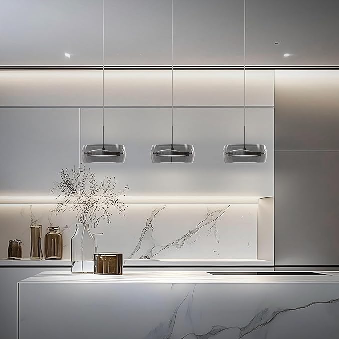 Pendant Lights Kitchen Island Dual-Sided LED Lighting, Adjustable Hanging Length
