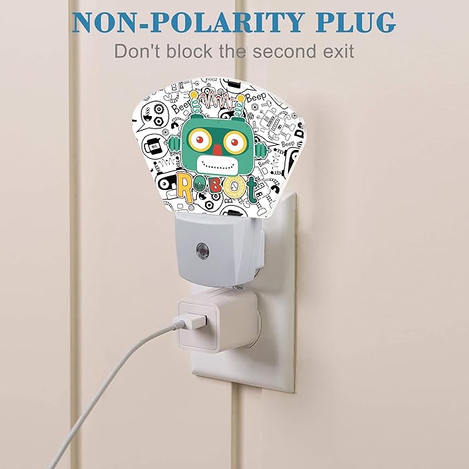 Funny Cartoon Robot Night Light