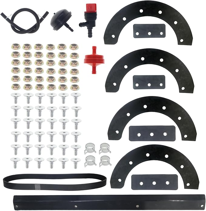 Cnfaner 302565MA Snow Blower Paddles with 55323MA Scraper Blade, 333721MA Belt for Murray 302565ma 302565 335992MA 335992, for NOMA C2030-010 Snowblowers