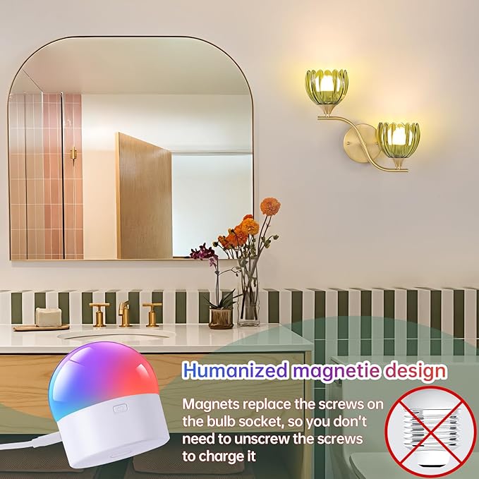 Battery Operated Wall Sconce, 2-Lights Vinatge Brass Wall Lighting
