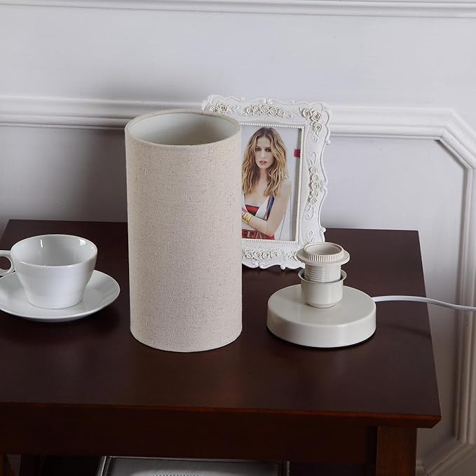 Bieye L10271 Linen Fabric Table Lamp
