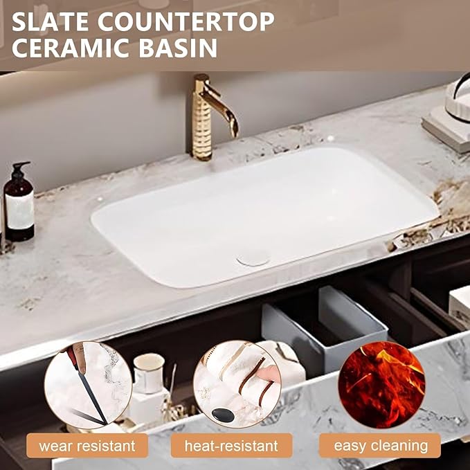 60 Inch Stripe Bathroom Vanity