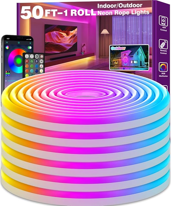 SINLEY Led Neon Rope Lights, Control