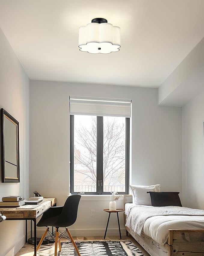 Semi Flush Mount Ceiling Lights, 3-Light 13" Ceiling Light Fixtures