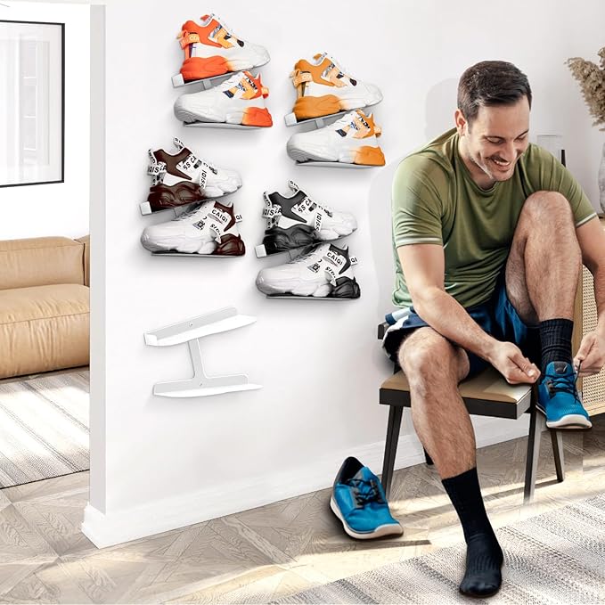 2 Pcs Floating Shoe Display Shelves