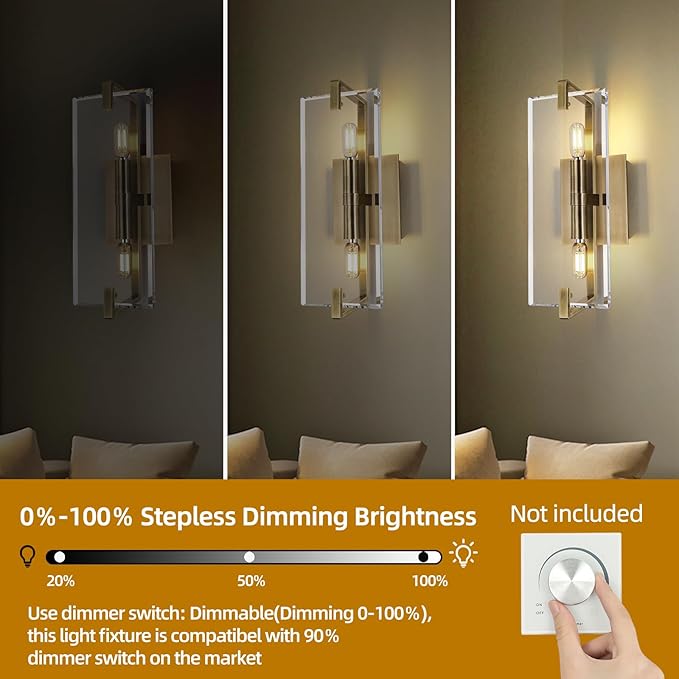 Crystal Vanity Wall Sconces Lights