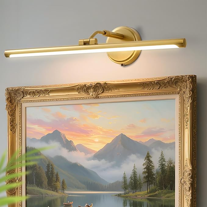 Hardwired Picture Lights for Wall, Modern Metal Picture Frame Light, 3CCT