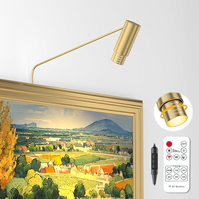 Zoomable Picture Light Spotlight, Plug in LED Picture Lights
