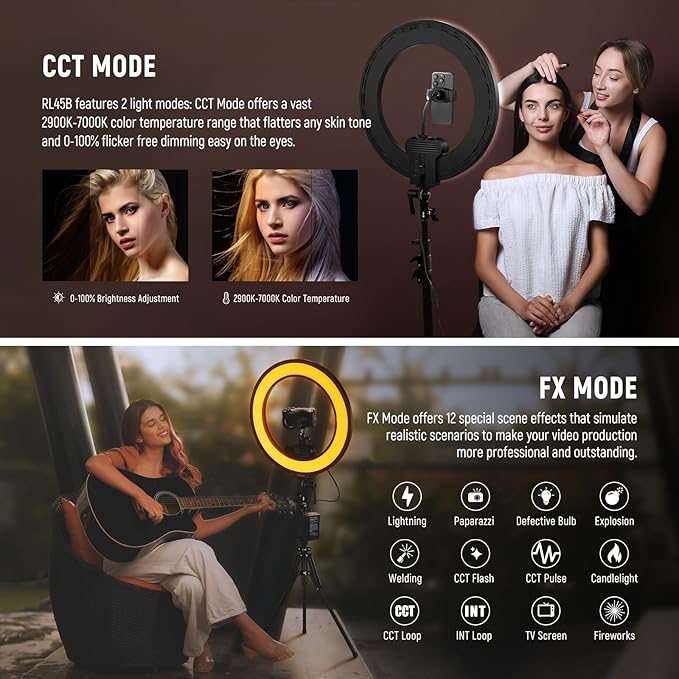 NEEWER 18 Inch Edge Lit Ring Light