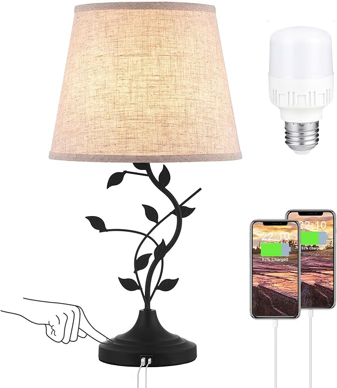 Kakanuo USB Touch Table Lamp Bedside Lamp