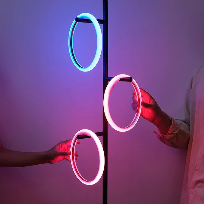 Brightech Saturn Modern Color Changing Floor Lamp