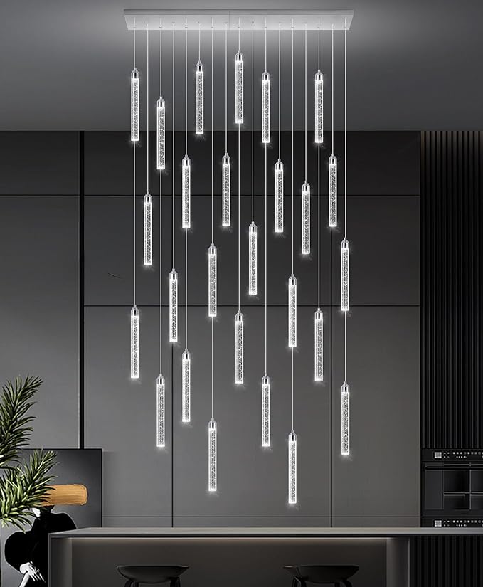 Rectangular Chandeliers 26-Lights Long Light