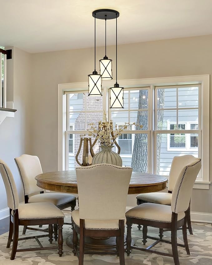 3-Light Dining Room Chandelier Light Fixtures, Modern Kitchen Island Cluster