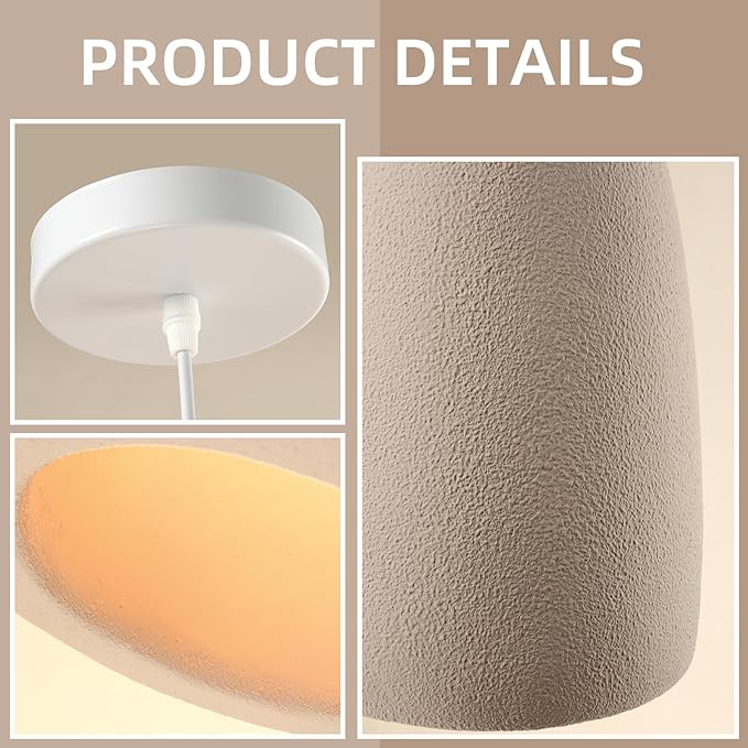 JAYMP Wabi Sabi Pendant Light for Dining Room Kitchen Island Light Hallway