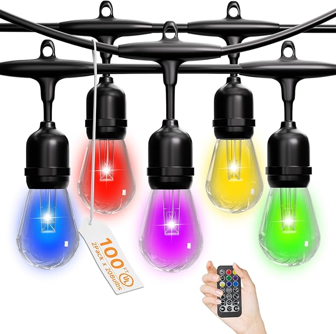 RGB Safety String Lights 100FT