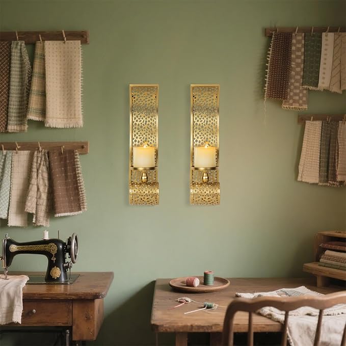 Gold Candle Sconces