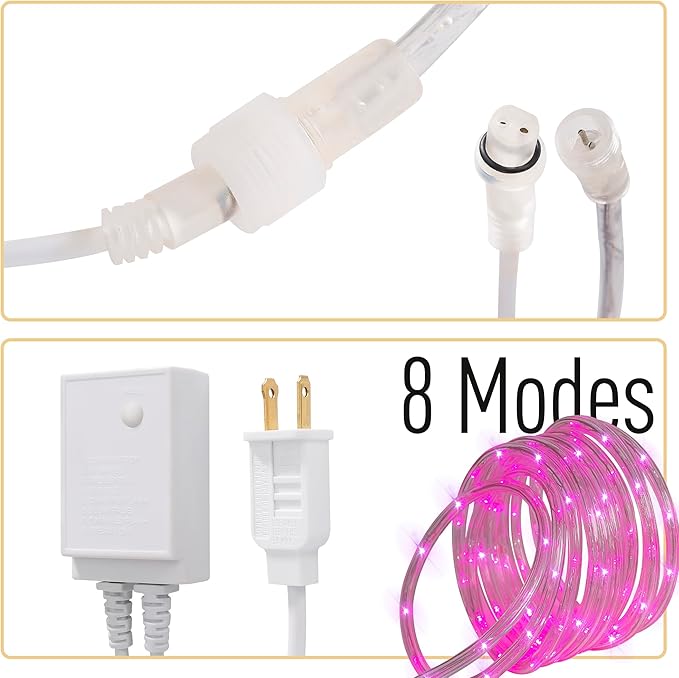 Waterproof LED Rope Lights, Connectable & Flexible