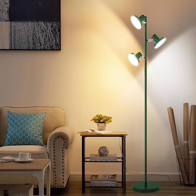 36W LED Tree Floor Lamp, Modern Dimmable Standing Lamp