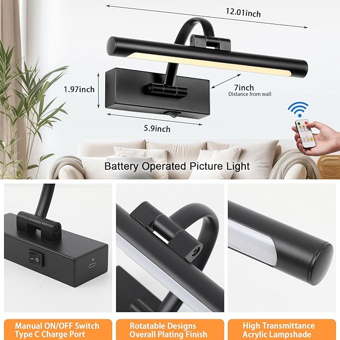 Battery Powered Picture Light