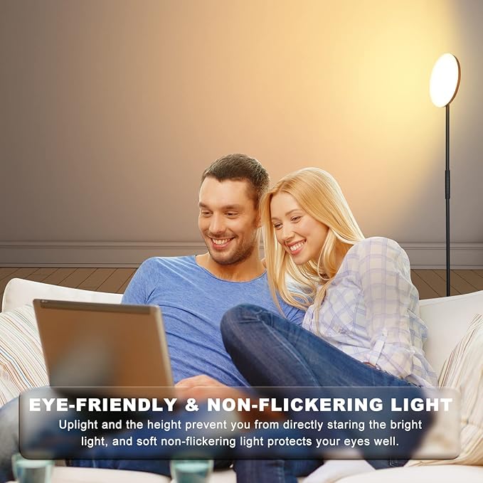 Floor Lamp, Upgraded 40W 4000LM Super Bright Torchiere LED Floor Lamps