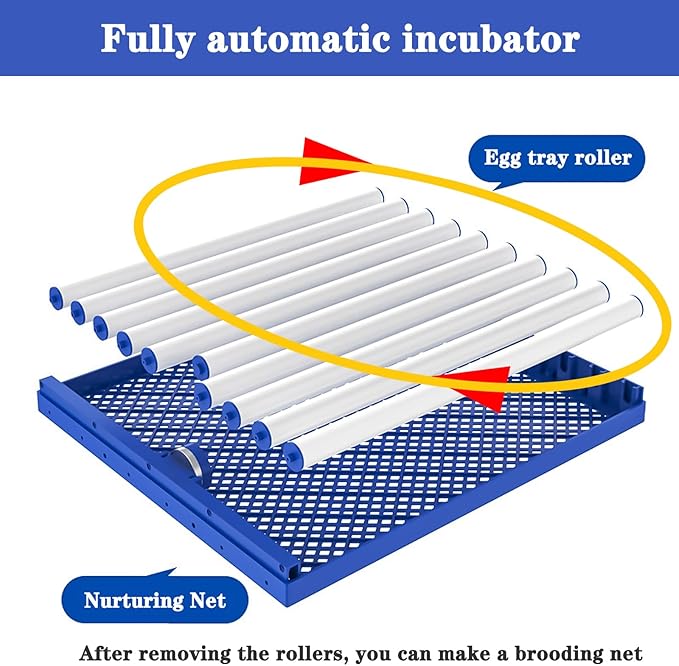 68 Egg Automatic Egg Incubator w/Smart Temp & Humidity Control,Self-Turning & Water Refill for Hatching Chicken Duck Goose Pigeon Eggs (WiFi Incubator)