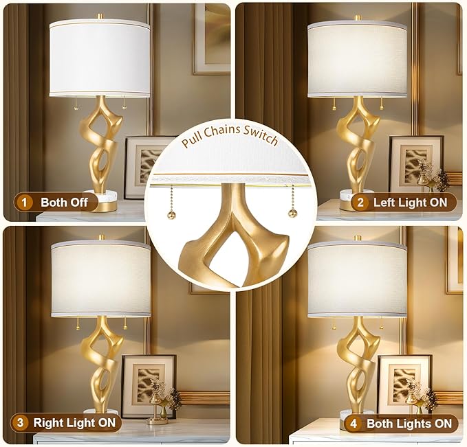 Scenekoy Sculptural Table lamp Set of 2