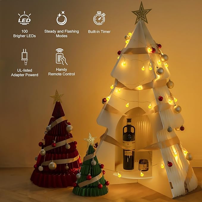 Minetom Globe String Lights
