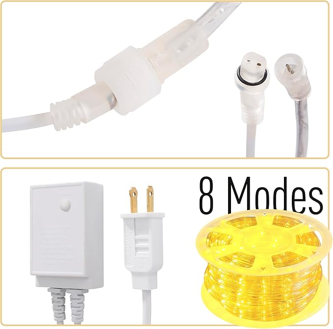 Waterproof LED Rope Lights, Connectable & Flexible