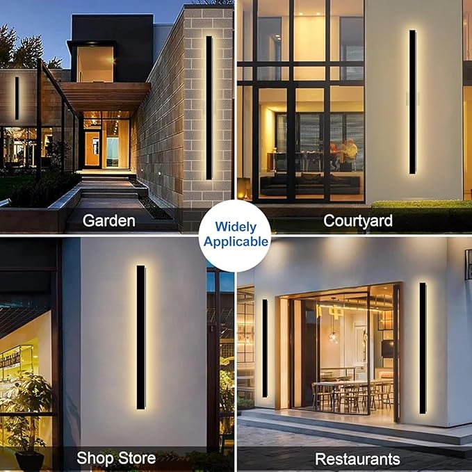 Modern Outdoor Wall Light, 59 Inch Long Outdoor Wall Sconces