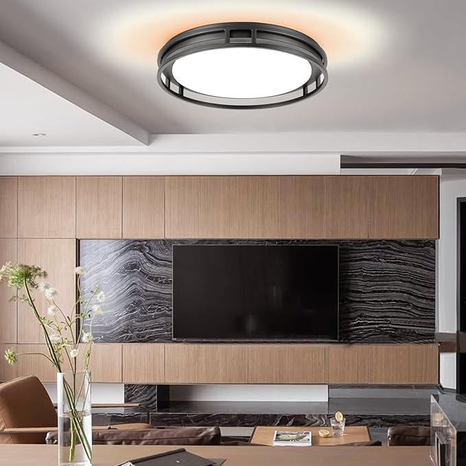 13 Inch LED Flush Mount Ceiling Light Fixture, Super Bright 1700 Lumens