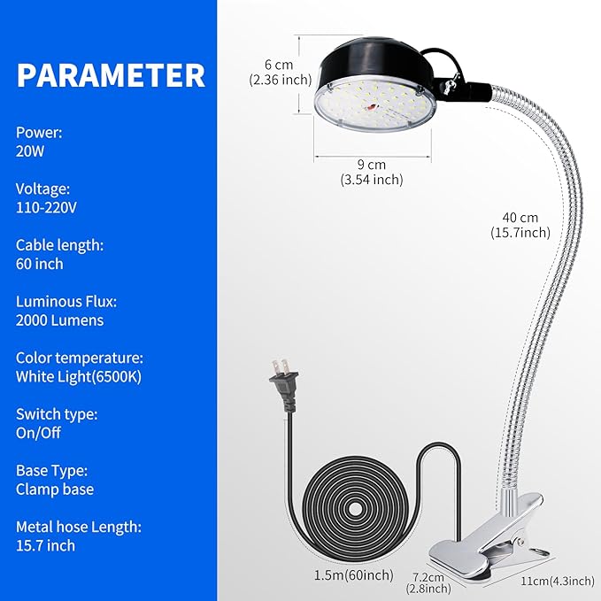 Clamp Light, LED Work Light