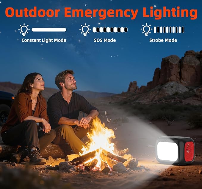Portable Power Station 300W, 228Wh Solar Generator with 110V Pure Sine Wave AC Outlet, Backup Lithium Battery Generator for CPAP Outdoor RV Camping Emergency Home Use