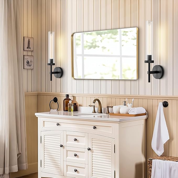 Black sconces Wall Lighting, Bathroom Vanity Light Fixtures, Modern Wall Lights
