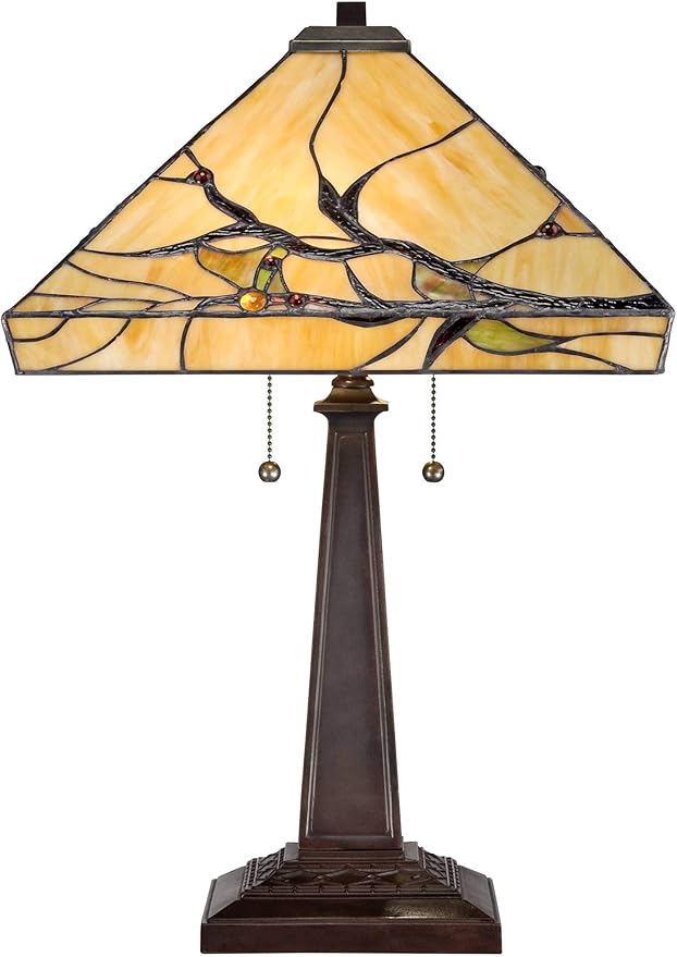 Robert Louis Tiffany Budding Branch Mission Tiffany Style Table Lamp 24" High