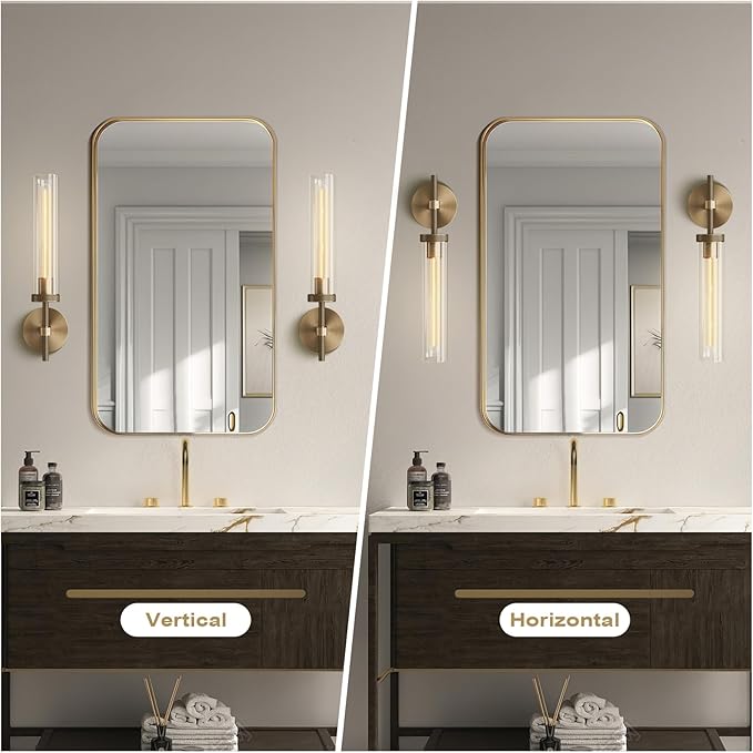 Gold sconces Wall Lighting, Brass Wall Lamp Modern Wall Lights