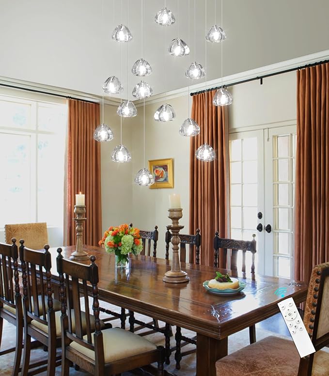 Crystal Rectangular LED Chandelier