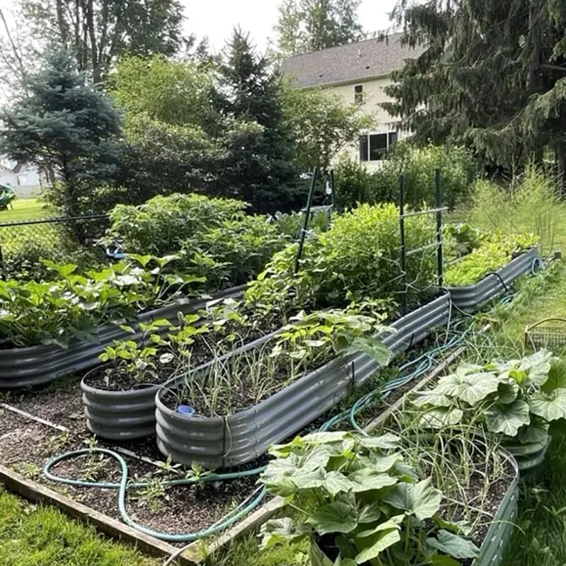 12x2x1ft Galvanized Raised Garden Bed
