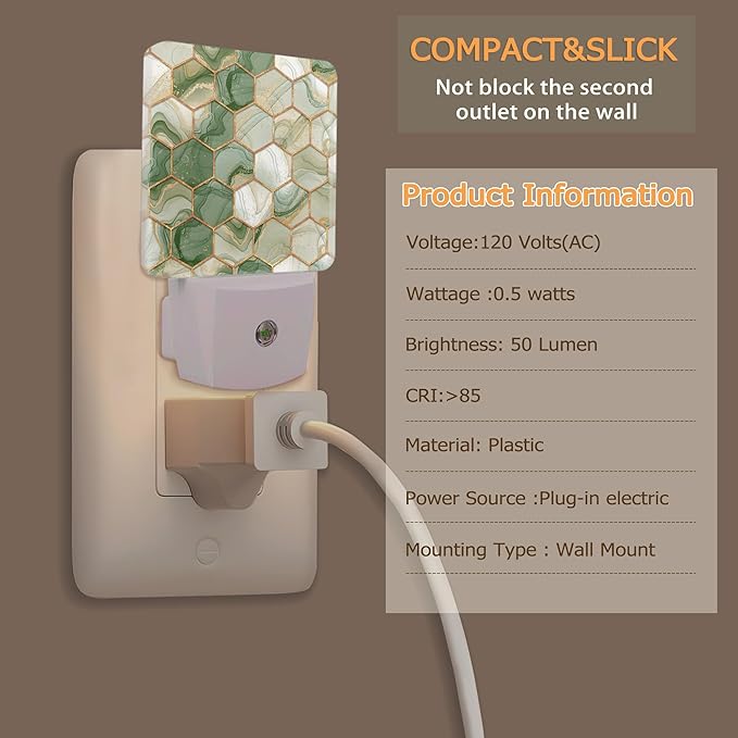 YASHILAIYA Marble Night Light