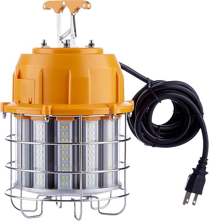 LED Temporary Work Light 60W, LED Construction Lights 7, 200lm 5000K Daylight