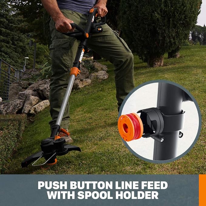 Worx String Trimmer/Edger/Lawn Mower 3-in-1 Grass Trimmer GT Revolution 20V 12" (2 Batteries & Charger Included) WG170